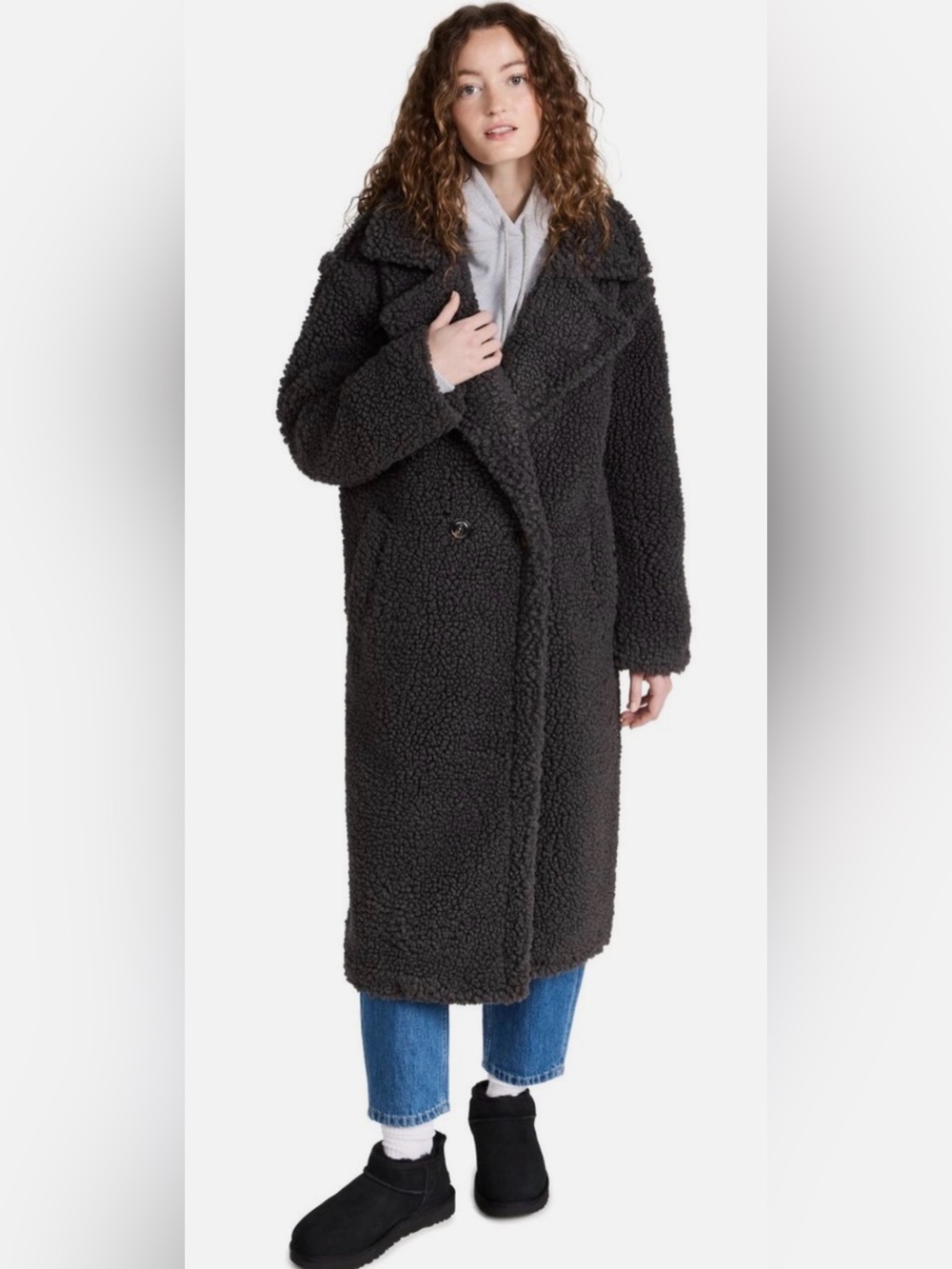 UGG Gertrude Long Teddy Coat Women's NWT